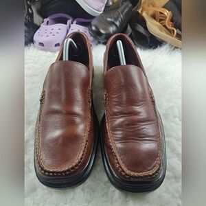 Cole Haan Brown Leather Slip-On Loafers